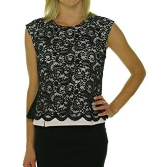 Robert Rodriguez Elina Lace Top Smudge Black/Lilac Size Small EUC - Picture 2 of 6